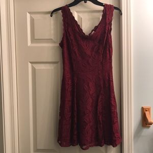 Francesca’s Red Lace Dress